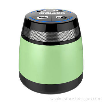BT Small Round Bluetooth 3.0+DER 3W Portable Speaker, Good-quality, Long Time Work